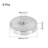 QUARKZMAN M8 Thread 40 mm Diameter Round Shape Aluminium Disc
