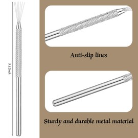 Umigy 20 Pcs Clay Needle Tool Feather Wire Texture Tool Clay Modeling Tools for Clay Ceramic Pottery Sculpting Texturing Modeling Detail Tools, 5.12 Inch