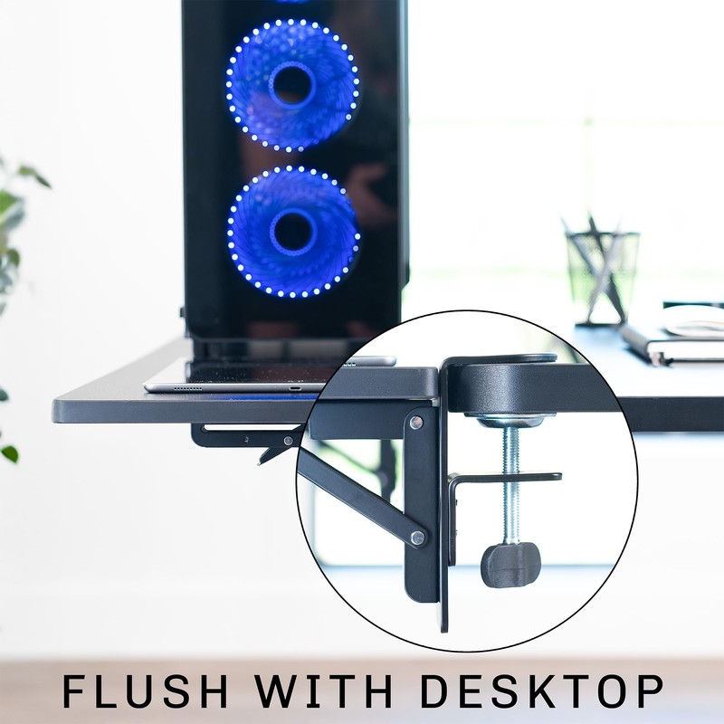 VIVO Clamp-on 36 x 12 inch Foldable Desk Extender, Wrist