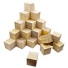 1-1/2 inch Unfinished Wooden Cubes,Pack of 40 Wood Square Blocks,