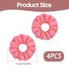 Pack of 4 Hair Bobbles Scrunchies Velvet Soft Elastic Hair
