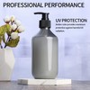 Pack of 4 Refillable Empty Shampoo Bottles, 300 ml Soap