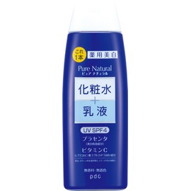 Pure Natural Essence Lotion, White, 7.4 fl oz (210 ml), Quasi-Drug, Cosmetic, Whitening, Spot Prevention, Rough Skin, SPF 4, UV Care, Lotion Lotion, 2-in-1, Placenta, Dicalsium Glycyrrhate, Vitamin C, Skin Care