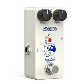 Pogolab Chorus Pedal, Chorus Guitar Pedal, Mini Analog Chorus Pedal, DC 9V, True Bypass for Electric Guitar