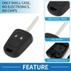 A ABSOPRO 2 Buttons Key Shell Case Keyless Entry Remote