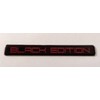 2 x BLACK EDITION Domed Stickers/Decals - Red on Black