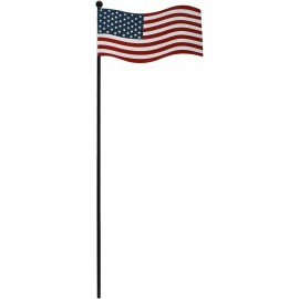 YK Decor Patriotic Garden Stake Rustic Metal American Glory Flag Yard Stakes Indoor & Out