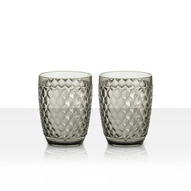 BRUNNER Camping Gläser 2er Set Coralux Reise Trinkglas Wasser Wein Glas 350 ml Grün