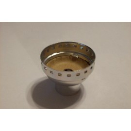 Lamp NICKE PLATED CAP WITH 1/2" HOLE 1/4IP FOR LAMP SOCKET LAMP PART NEW 31759K