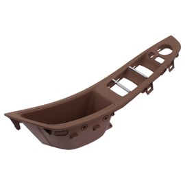 Door Handle Cover Side Door Handles Interior Door Handle Trim Door Armrest Window Switch Cover Pull Handle Frame Inner Handle Holder Handle Shell Door Inner Handle Red Brown for 5 Series F10 F11