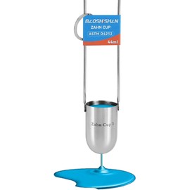BAOSHISHAN NO.3 Zahn Cup Viscosity Cup #3 Dip Type 44ml Stainless Steel Viscometer Flow Cup for Paint Finishes Oil Dye Sauce Honey