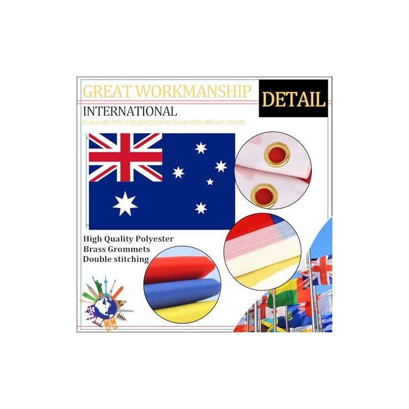 Country Flags (90 x 150 cm: Australia)