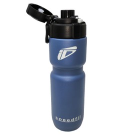 Speedfil Speedflask 21 oz. Vacuum Insulated Stainless Steel Cycling Sports Water Bottle with NEW Bounce Back Lid 2.0 (blue)