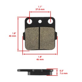 Caltric Brake Pads for Kawasaki Lakota Sport 300 KEF300 2001-2003 Rear Brakes