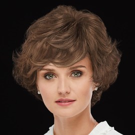 Paula Young Sheer Dance Hand-Tied WhisperLite Wig Luxe Crop-Style Wig with Razored Bangs and Dimensional Layers/Multi-Tonal Shades of Blonde, Silver, Brown and Red