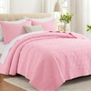 Lavsiry Pink Quilt Full/Queen Size Bedding Set, Summer Thin Microfiber