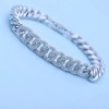 ZARD Curb Chain Cuff Bracelet with Cubic Zirconia Accent and