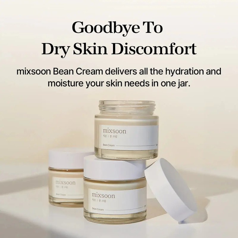 Bean Cream Mixsoon 50ml Crema Hidratación Intensa