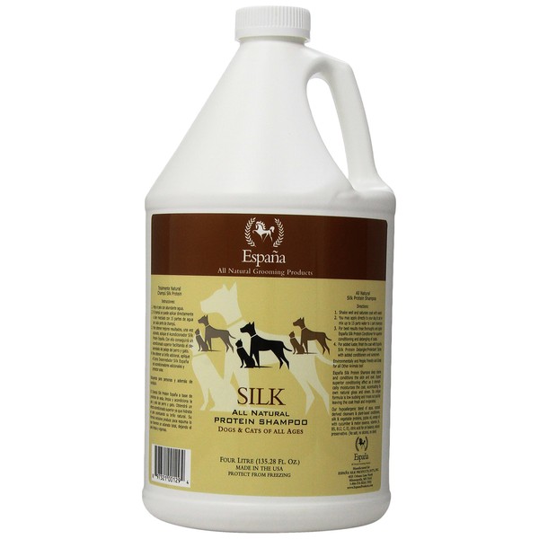 Espana Silk ESP0030DC Specially Formulated Silk Protein Shampoo for Dogs and Cats, 135.28-Ounce