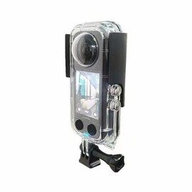 Insta360 X3 Panoramic Camera Waterproof Case, 195FT/60M IPX8 Certified Sports Underwater Swimming Diving Surfing Snorkeling Case (Transparent)
