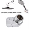 Shower Elbow Adapter, 135 Degrees Rotatable Handheld Shower Head Brass