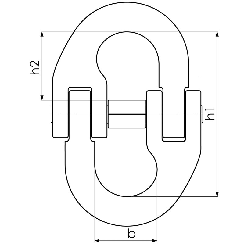 GK10 Connector Link 6700 kg 13 mm Stop Chain Connector