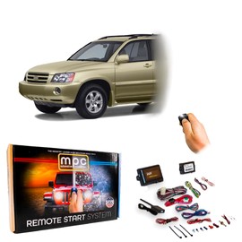MPC Complete Remote Start Kit with Keyless Entry for 2001-2003 Toyota Highlander - Firmware Preloaded