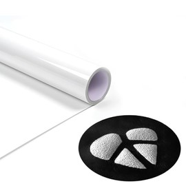 3D Puff Heat Transfer Vinyl, 12" x 5ft Puffy HTV Vinyl Roll for DIY Clothing,Shirts,Logos,Hats, Fabric Foaming Iron on Vinyl, Compatible with Heat Press Craft Cutter (White, 12" x 5ft)