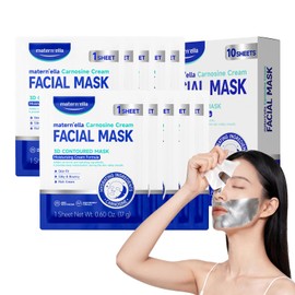 matern'ella Carnosine Cream Face Mask, Face Pack, Bothane Blend, Face Pack, Separate Design, Including Cream, Moisturizing, Elastic, Dry Skin, Skin Care, Individually Packaged, Skin Conditioning Care