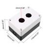 uxcell Push Button Switch Control Station Box 22mm 2 Button