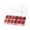 Insulation Washer Assorted with Plastic Box,600pcs 12 Sizes Red Steel