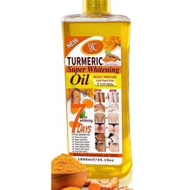 Turmeric Oil Super Whitening Face & Body Moisturizer Nourishing Anti-aging Correct Spots Wrinkle Skincare Essential oil 1000ML/35.19OZ