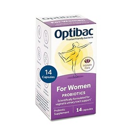 Optibac Probiotics Para mujeres - Suplemento vegano para rea ntima - Cientficamente probado para alcanzar la flora vaginal - Probitico de Lactobacilo 