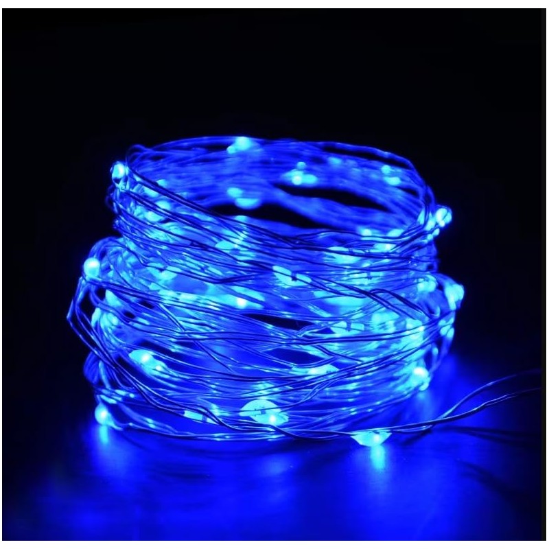 Volunx USB Fairy Lights Blue 2/5/10m Copper USB Plug in,