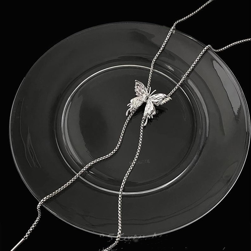 Lamerry Women's Body Chain, Butterfly, Necklace, Chain Belt, Fashion, Multifunctional,