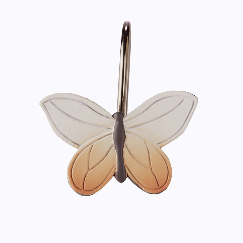 SKL Home Faithful Flowers Shower Curtain Hook Set, Multi