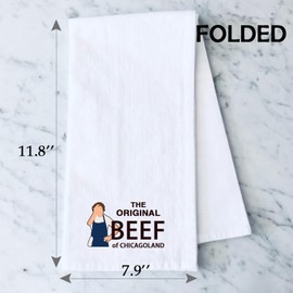 Bear Show Kitchen Towel The Original Beef Of Chicagoland TV Show Fan Yes Chef Bear Lover Tea Dish Towel (BEEF of CHICAGOLAND towel 2UK)