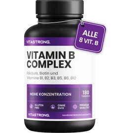 Vitamin B Complex High Dose - 180 Tablets B Vitamins Group with Biotin, B1, B2, B3, B5, Vitamin B6, Vitamin B12 and Folic Acid to Reduce Fatigue and Fatigue
