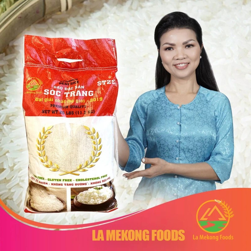 LaMekong Foods ST25 Rice - 25lbs || No Sugar -