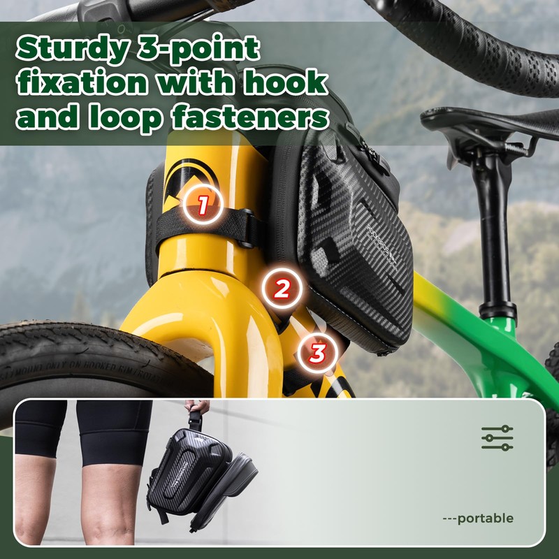 ROCKBROS Frame Bag Bicycle Bag Handlebar for Smartphone Touchscreen with