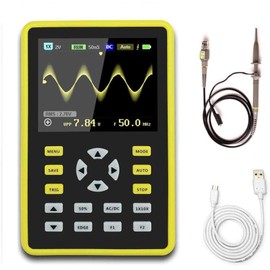 Fasizi digital mini oscilloscope 2.4" LCD screen handheld portable with 100MHz bandwidth and 500MS / s sampling rate