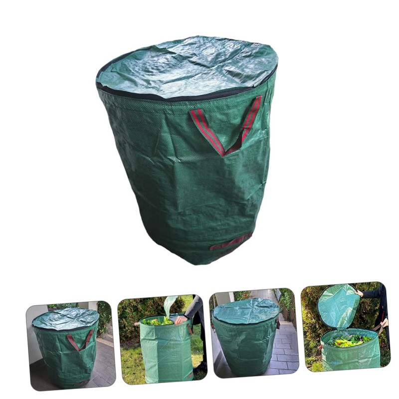 Sosoport Leaf Collection Bag Large Capacity Leaf Trash Bag Waterproof