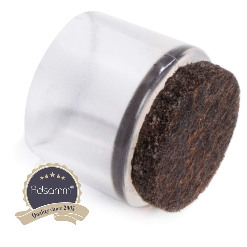 Adsamm® / 16 x Leg tips with felt for round