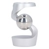 Desktop Suspended Gyroscope Reduce Anxiety Silver Bead Aluminium Alloy Rotating