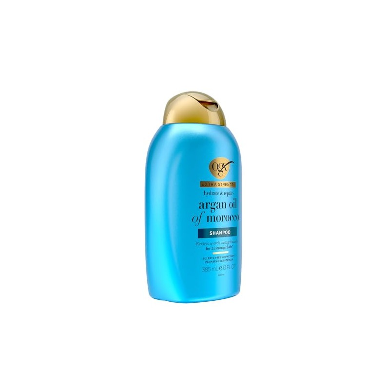 OGX, Shampoo Extra Fuerte de Aceite de Argán, 385 ml