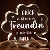 Beste Freundin Geschenke, Geschenk Freundin Geburtstag, 10.43cm Acryl-Dekoständer, Freundschaft Geschenk