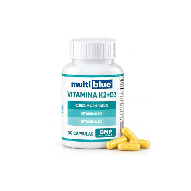 Vitamina D3 K2 30 Cápsulas de 550mg | Combinación Óptima