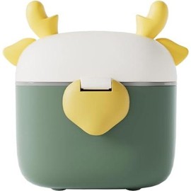 Formula Dispenser On The Go, Formula Container To Go, Formula Holder for Travel, Outdoor Picnic with  , Portable Container for Milk , Snacks, Candy, Fruits (Brown ) - Color: Dark Green, Size: Deer