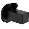 Square Angle Stop Valve Brass Black Finish G1/2"Shut Off Valve