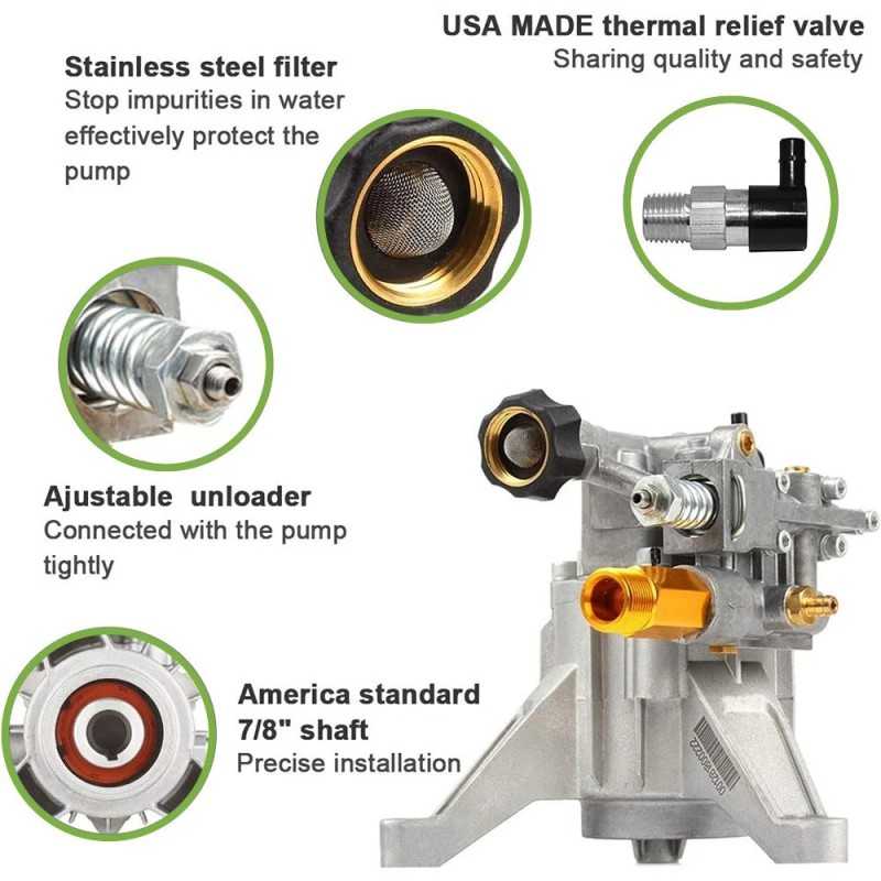 YAMATIC 3000 PSI 7/8" Shaft Vertical Pressure Washer Power Washer